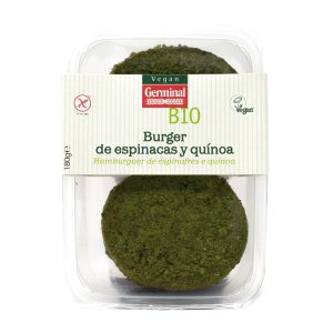 Hamburguesa Vegetal Espinacas-Quinoa BIO, 180g